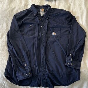 Carhartt FR Dark Blue Work Shirt